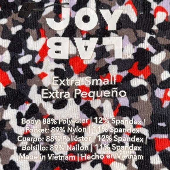 Joy Lab Confetti Print Leggings Extra Small - Picture 8 of 12